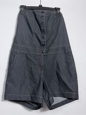 Vintage Torrid Pink Label Denim Strapless Romper Size 12 Button Front Y2K Rare